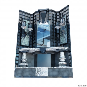 Облицовка с камином арт.4502